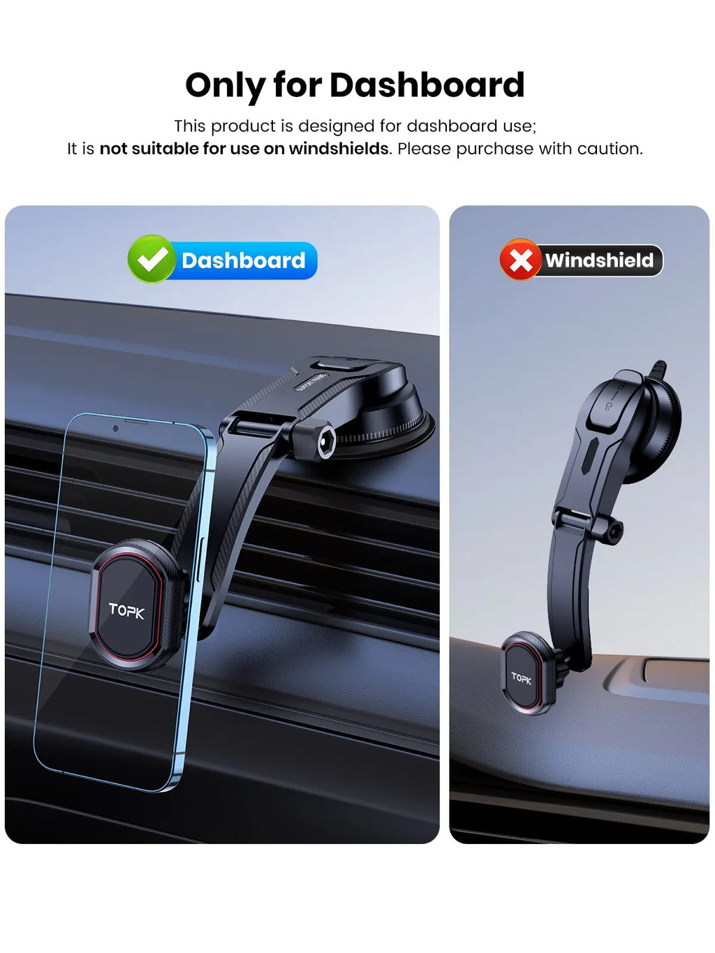 Support Téléphone Voiture – Fixation Automatique