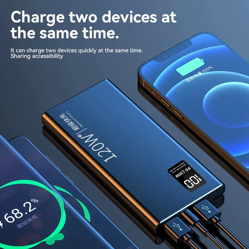 Batterie Externe 80000 mAh Charge Rapide