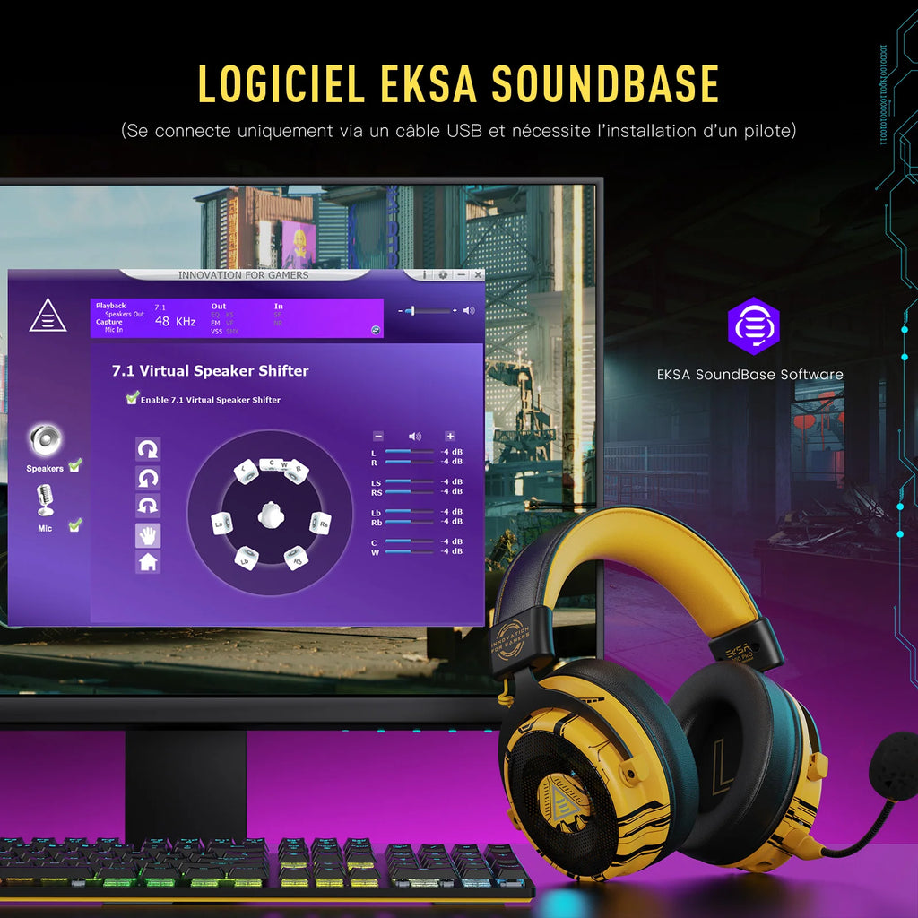 Casque Gaming EKSA E900 Pro RGB