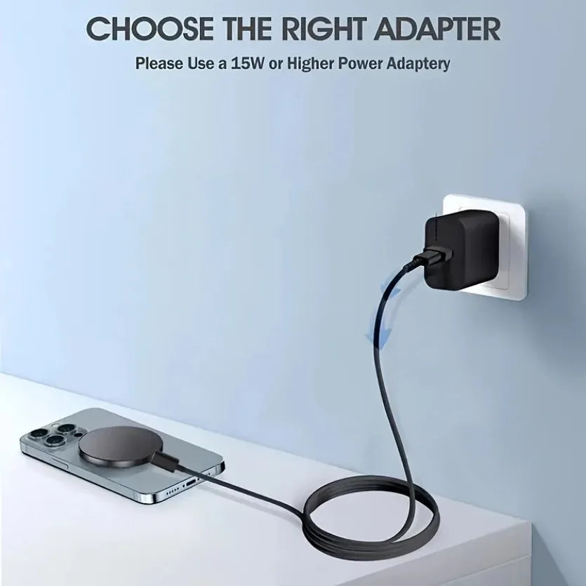 Chargeur Magnétique Sans Fil 15W USB-C