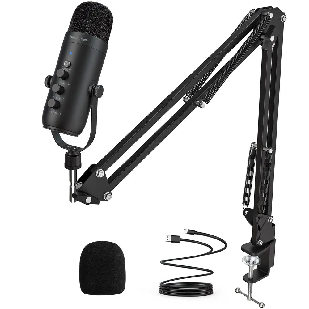 Microphone Professionnel USB RGB avec Bras
