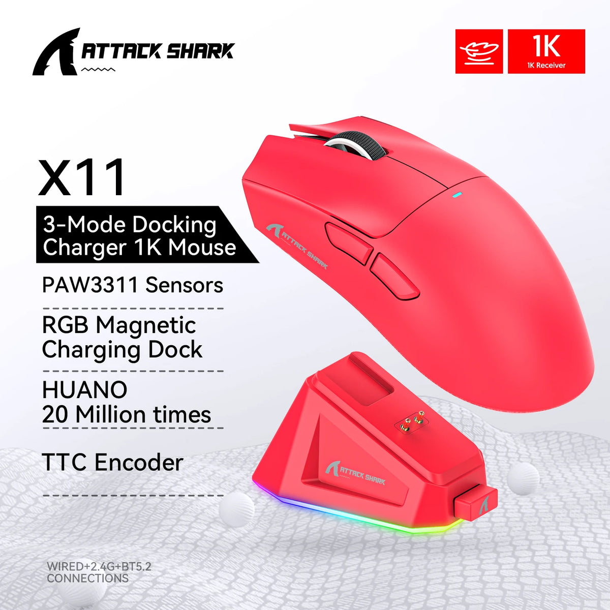 Souris Gaming ATTACK SHARK X11
