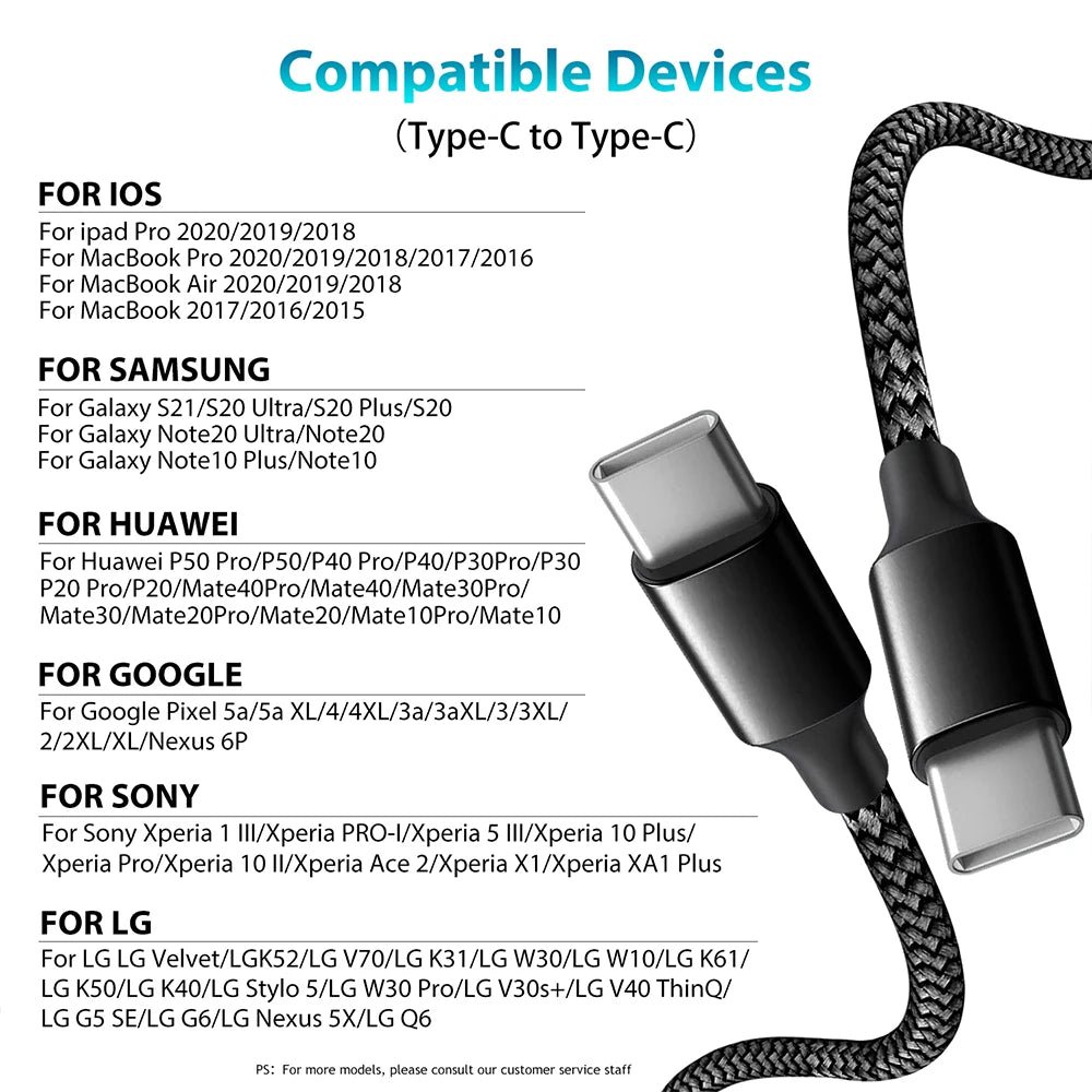 Câble USB-C Tressé Haute Résistance