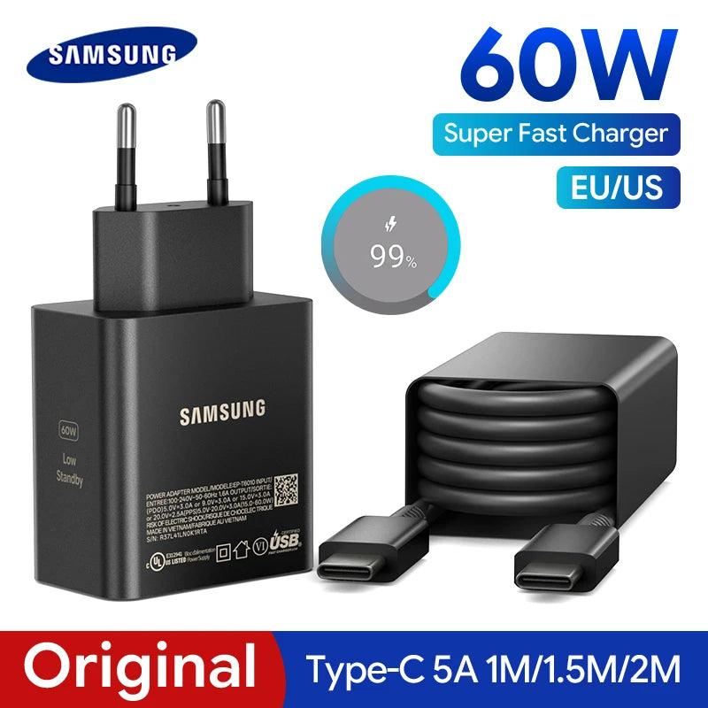 Chargeur Samsung USB-C 60W Super Fast Charge
