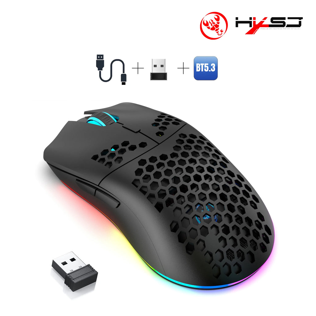 Souris Gaming Sans Fil RGB 10 000 DPI – Rechargeable