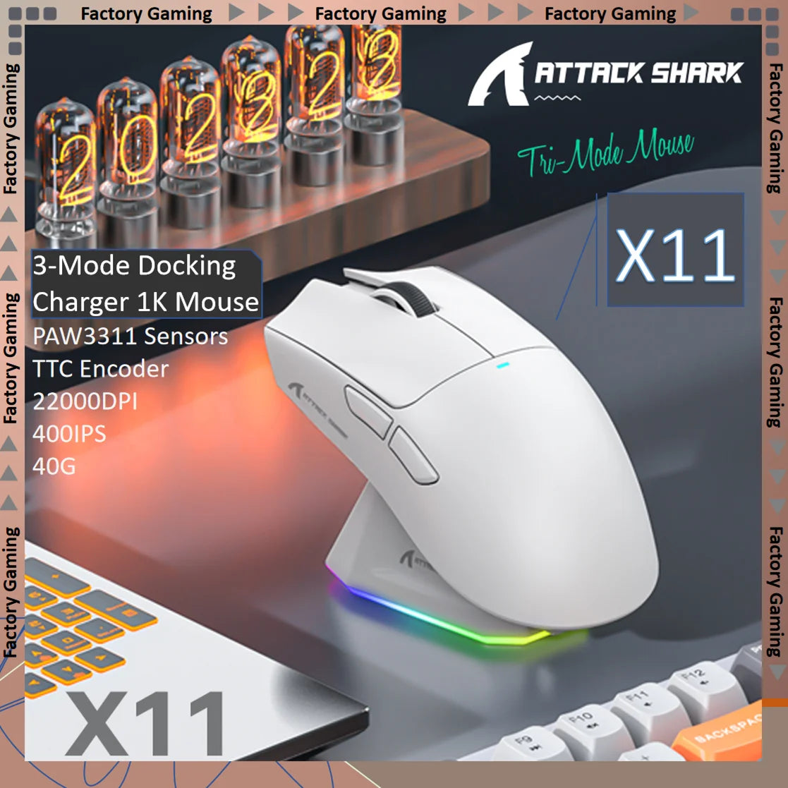Souris Gaming ATTACK SHARK X11