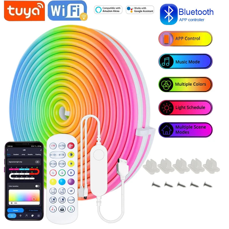 Bande LED RGB Wi-Fi Intelligente – Compatible Alexa & Google Home