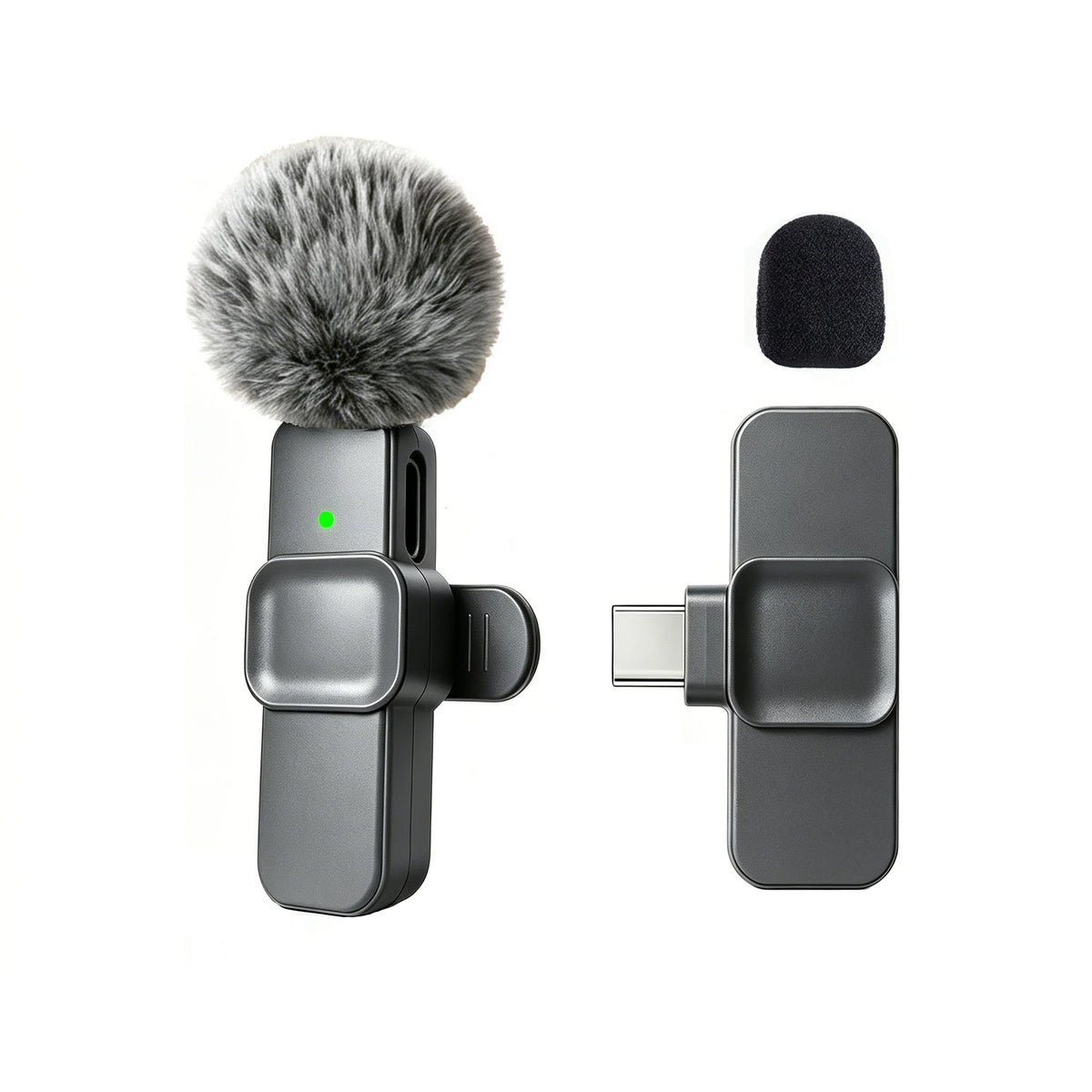 Microphone Sans Fil USB-C avec Réduction de Bruit