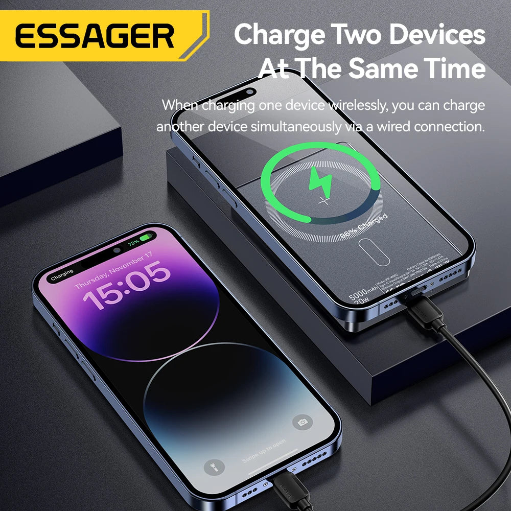 Chargeur Sans Fil Magnétique Essager 20W