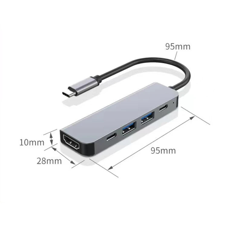 Hub USB-C 6-en-1 – HDMI 4K & USB 3.0