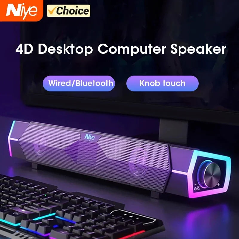 Enceinte Bluetooth Gaming RGB 4D