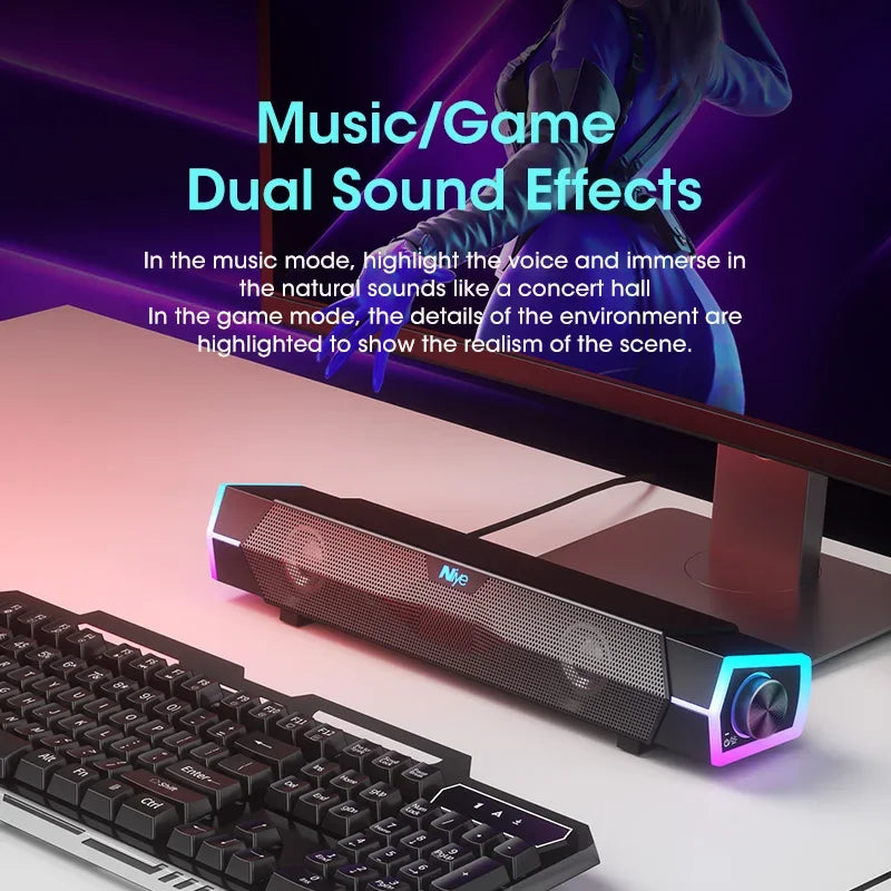 Enceinte Bluetooth Gaming RGB 4D