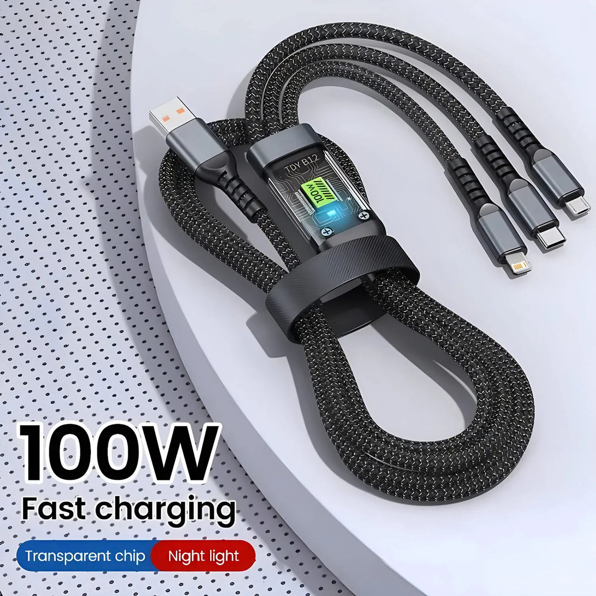 Câble Multi-Charge 100W 4-en-1