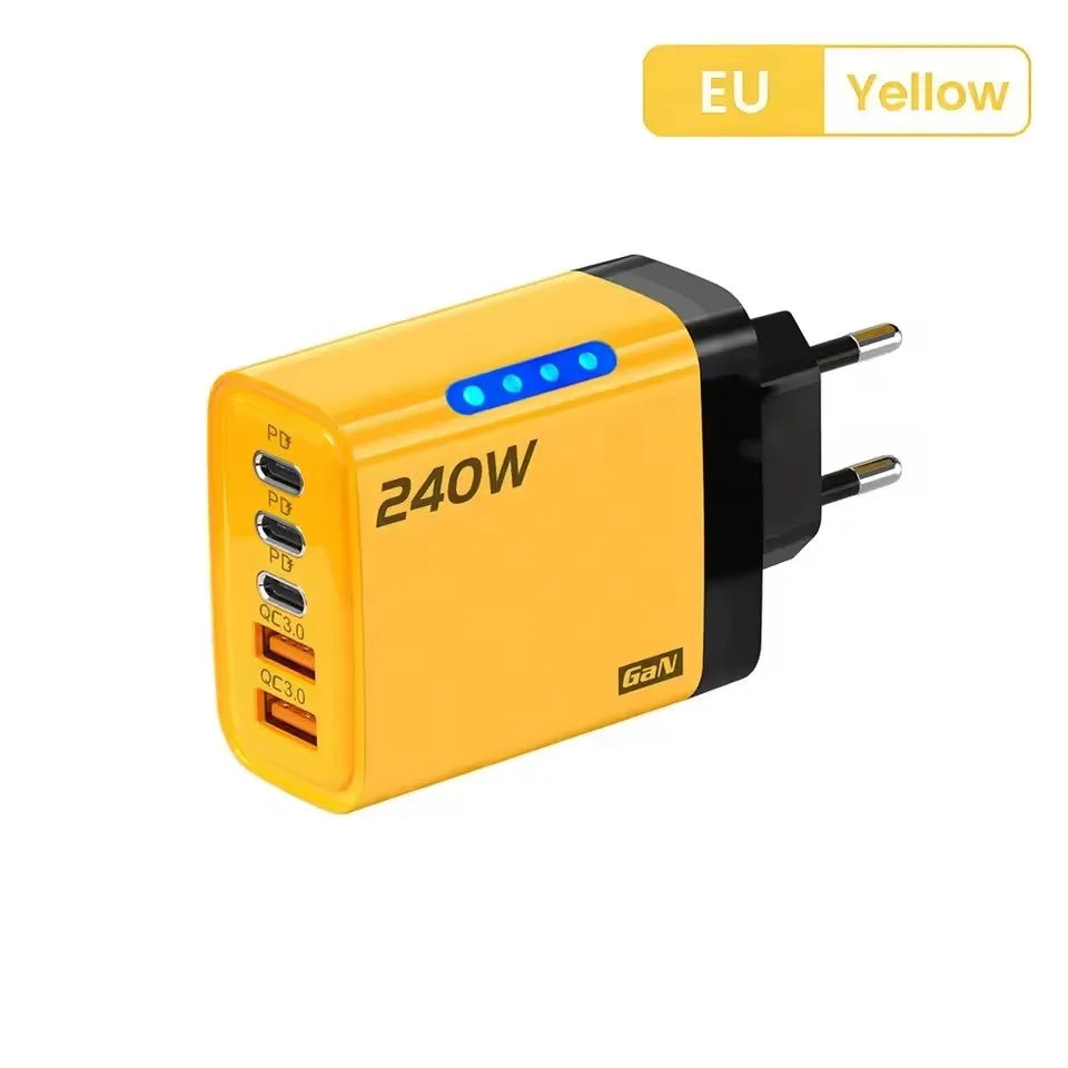 Station de Charge GaN 240 W – USB-C 5-en-1