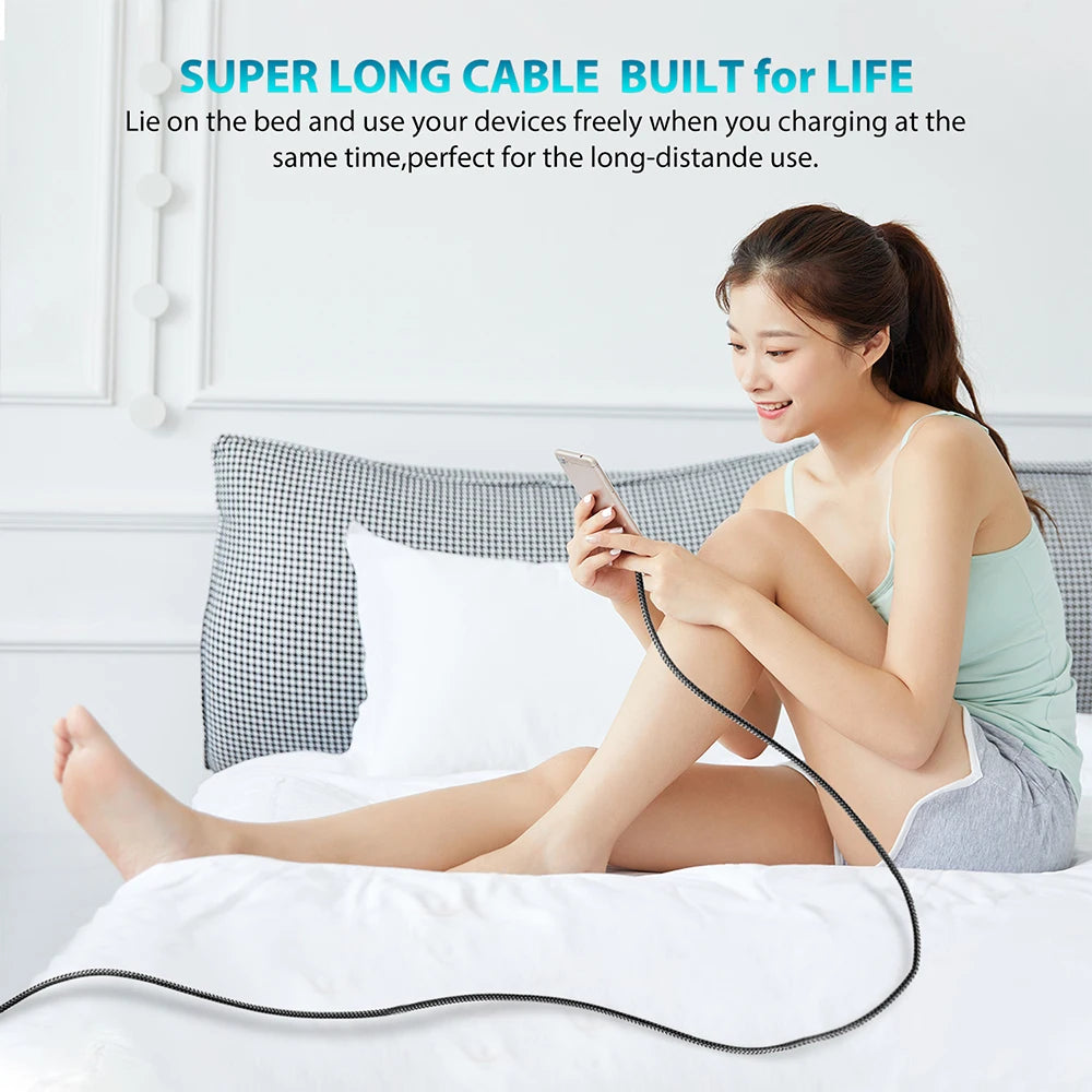 Câble USB-C Tressé Haute Résistance