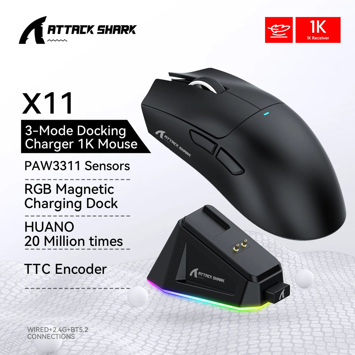 Souris Gaming ATTACK SHARK X11