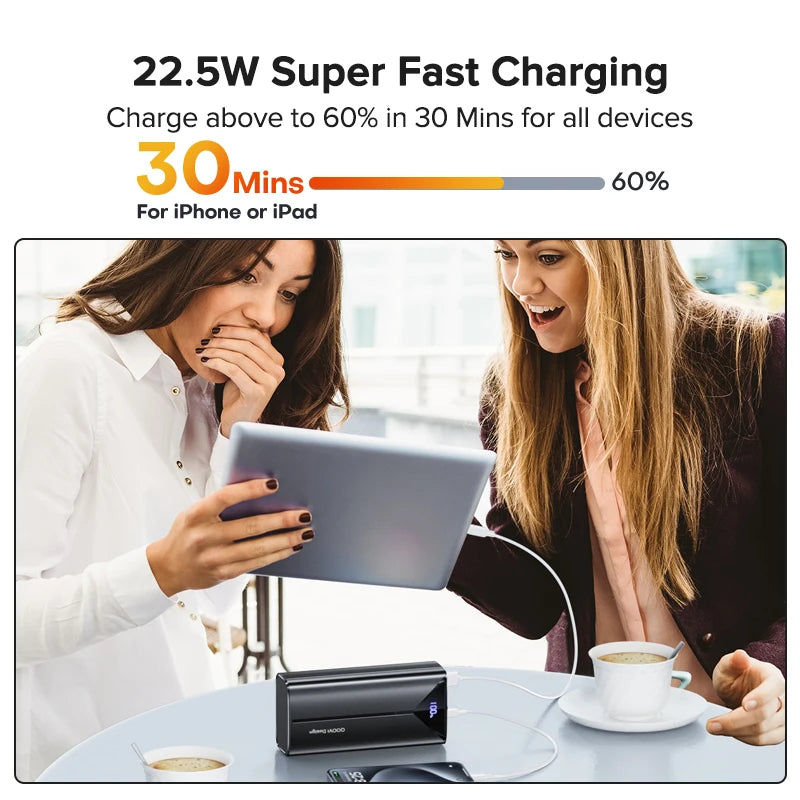 Batterie Externe QOOVI 30000 mAh 22.5W