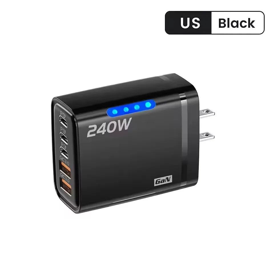 Station de Charge GaN 240 W – USB-C 5-en-1