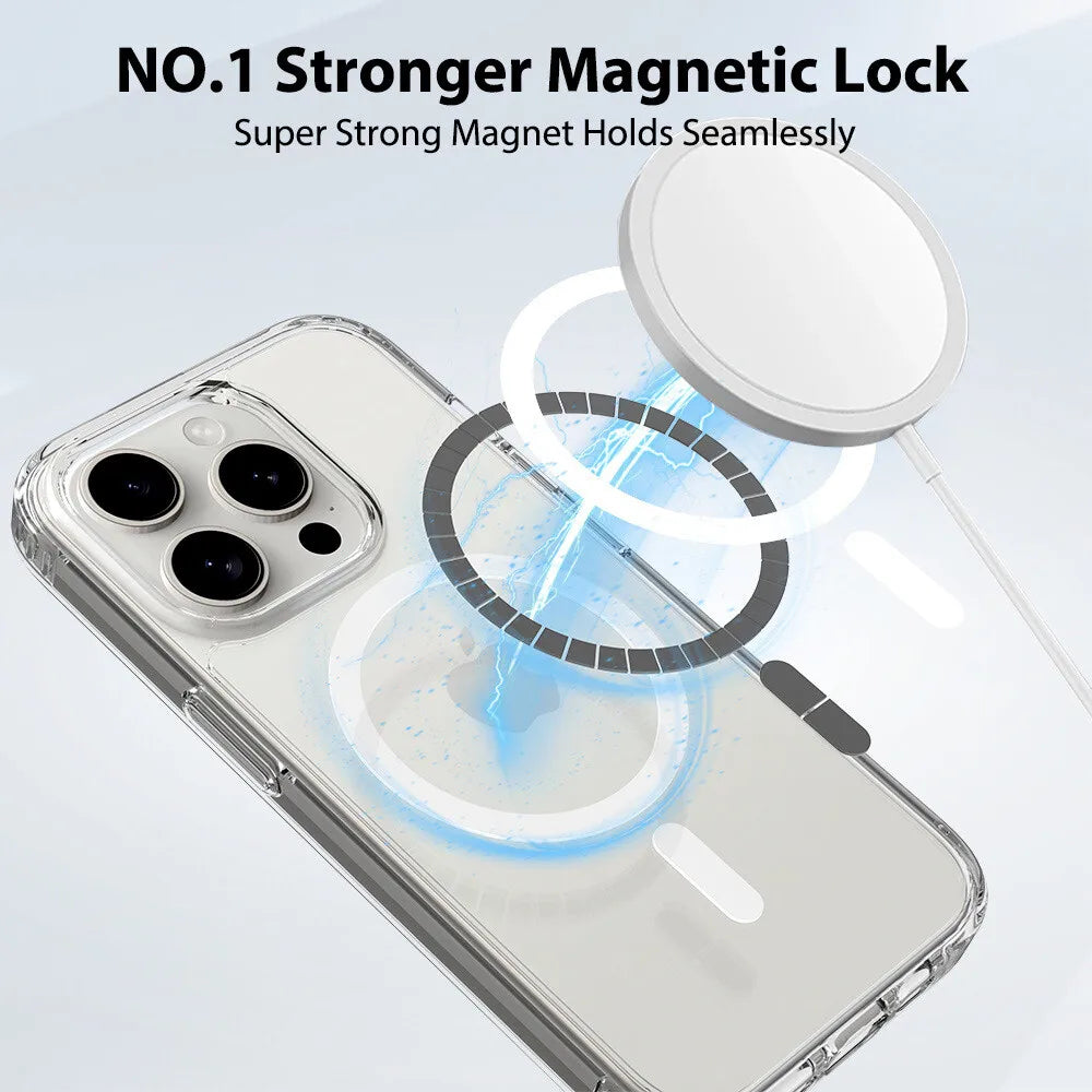 Coque MagSafe Transparente – Compatible iPhone