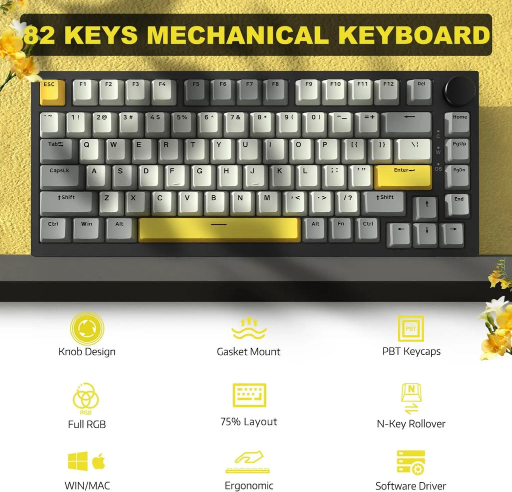 Clavier Mécanique Gaming 82 touches