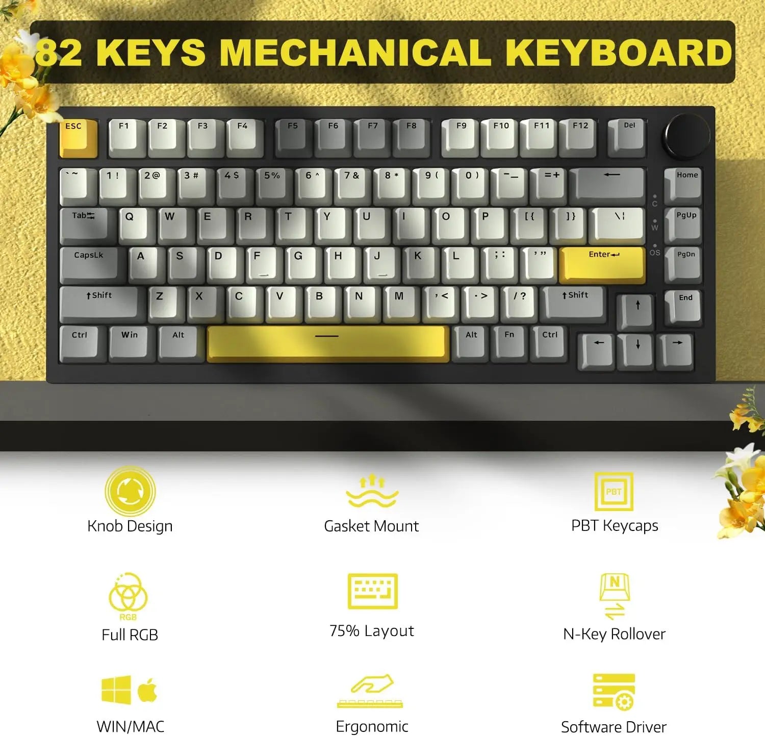 Clavier Mécanique Gaming 82 touches