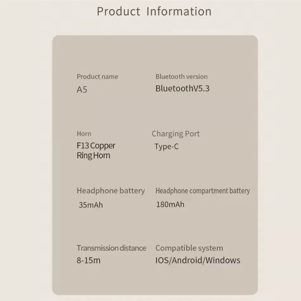 Écouteurs Bluetooth 5.3 – Son Haute Définition