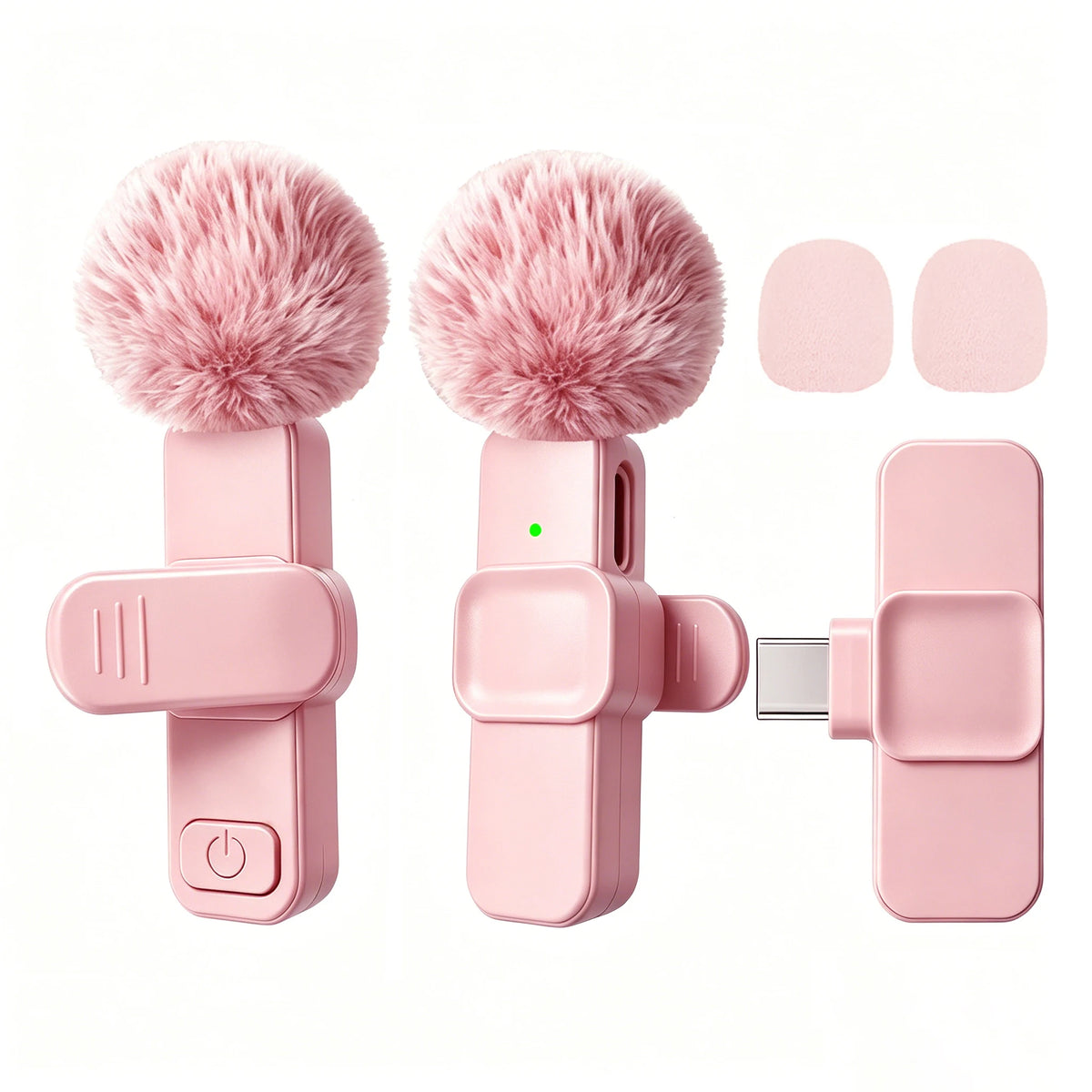 Microphone Sans Fil USB-C avec Réduction de Bruit