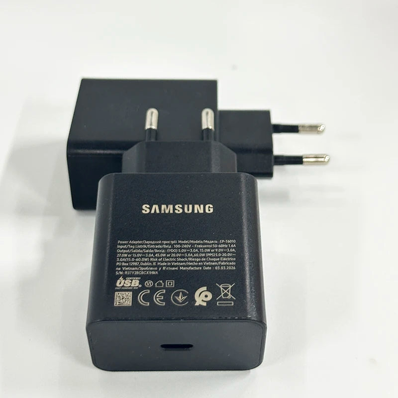 Chargeur Samsung USB-C 60W Charge Rapide