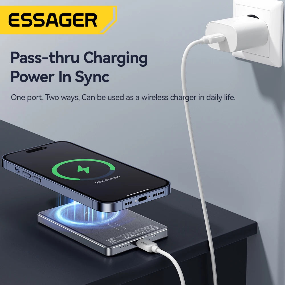 Chargeur Sans Fil Magnétique Essager 20W