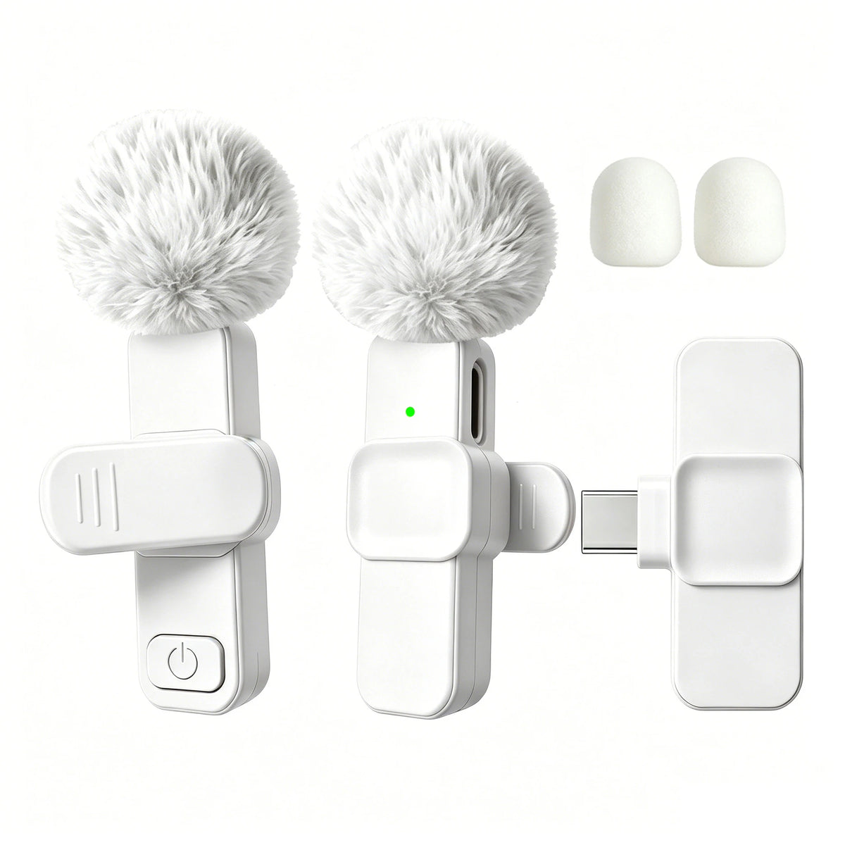 Microphone Sans Fil USB-C avec Réduction de Bruit