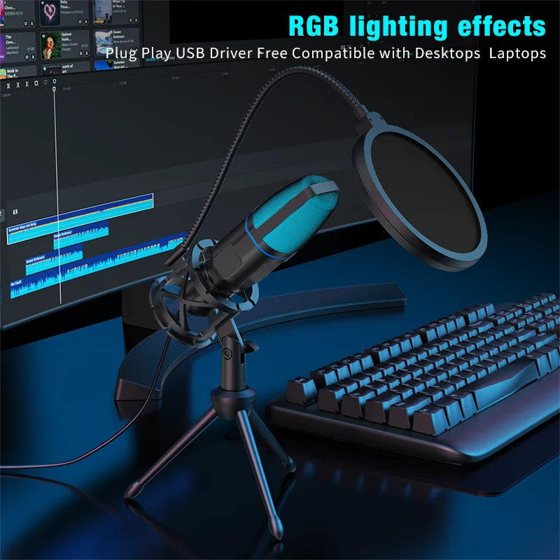 Microphone USB RGB Gaming
