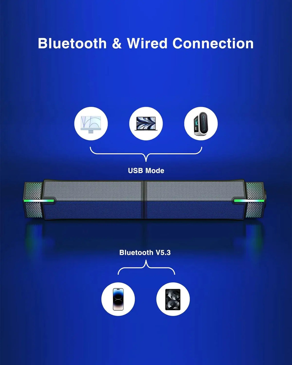 Barre de Son Bluetooth Jeecoo M20 RGB
