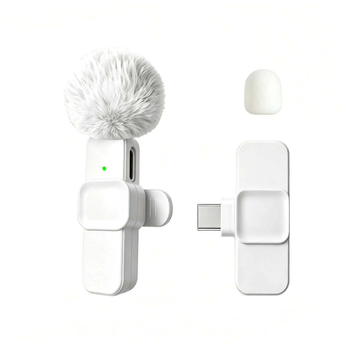 Microphone Sans Fil USB-C avec Réduction de Bruit