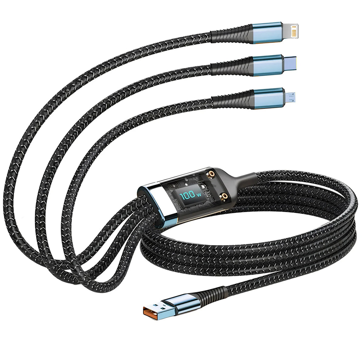 Câble Multi-Charge 100W 4-en-1