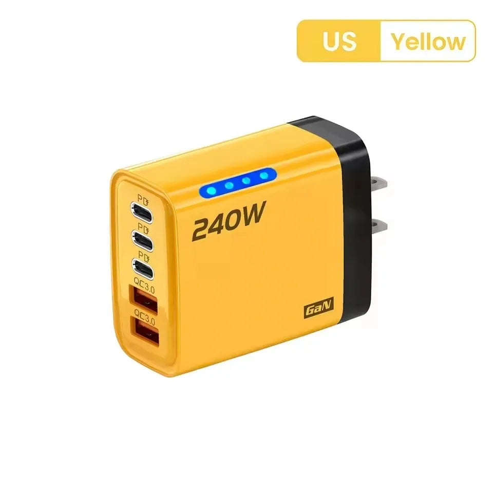 Station de Charge GaN 240 W – USB-C 5-en-1