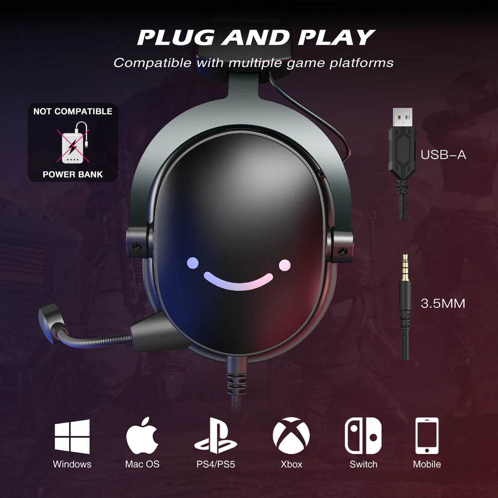 Casque Gaming FIFINE avec Micro 3,5 mm