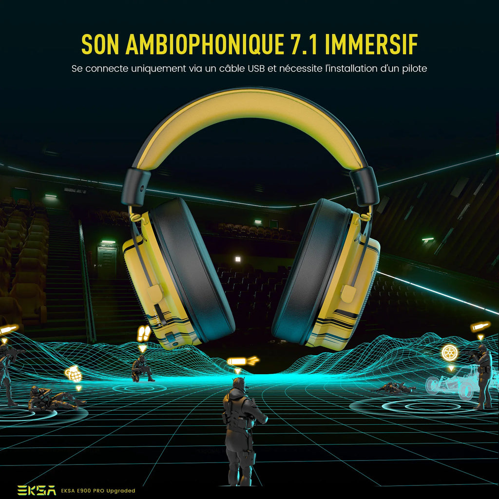 Casque Gaming EKSA E900 Pro RGB