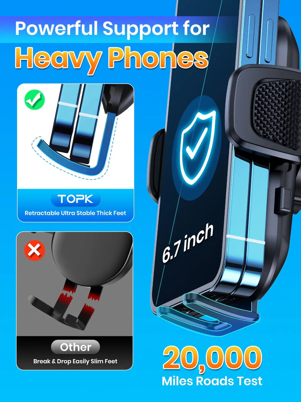Support Téléphone Voiture – Fixation Automatique
